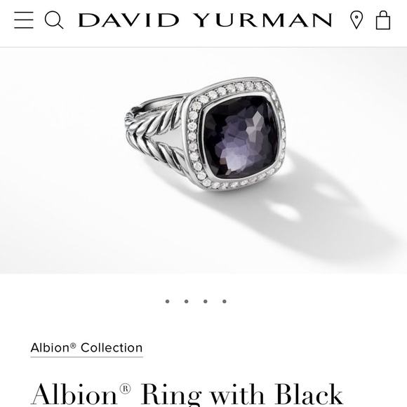 David Yurman Jewelry - Albion® Ring with Black
Orchid and Diamonds,
11mm